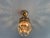 Vintage Small Brass & Emerald Green Crystal Crown Flush Mount – 1 Light For Sale - Image 4 of 18