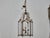 Tall French Wrought Iron Lantern With Glass Panels and Scroll Detailing - 1900s For Sale - Image 11 of 18