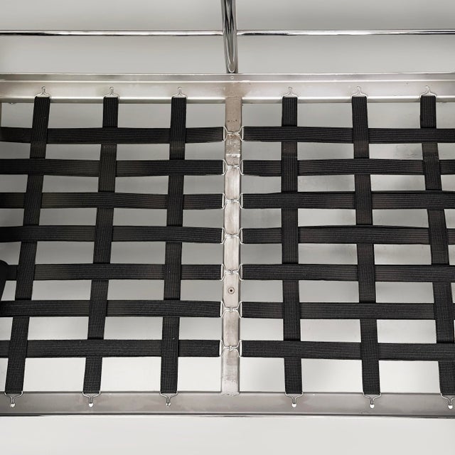 Italian Modern Black LC2 Sofa by Le Corbusier, Jeanneret and Perriand for Cassina, 1980s For Sale - Image 18 of 18