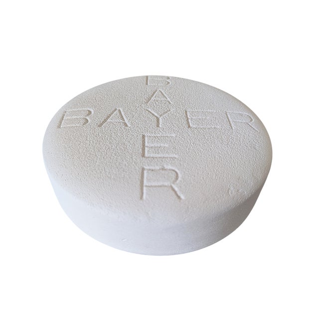 Mid-Century Modern 1950s Bayer Aspirin Pill Medicine Plaster Sculpture For Sale - Image 3 of 18