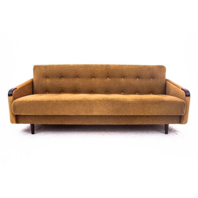 Mid-Century Modern Yellow Bouclé Sofa, Denmark, 1960s For Sale - Image 11 of 11
