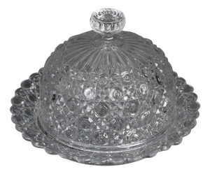 Early 20th Century Napoleon III Crystal Butter Dish from Baccarat