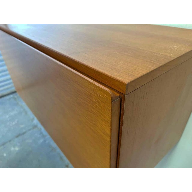 Mid-Century Wall-Mounted Illuminated Drop-Front Desk Cabinet by Beaver & Tapley For Sale - Image 10 of 12