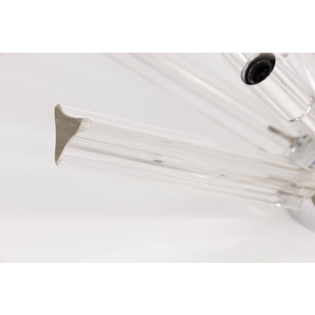 Modern Mid Century Modernist Murano Glass Ceiling Light Fixture For Sale - Image 3 of 7