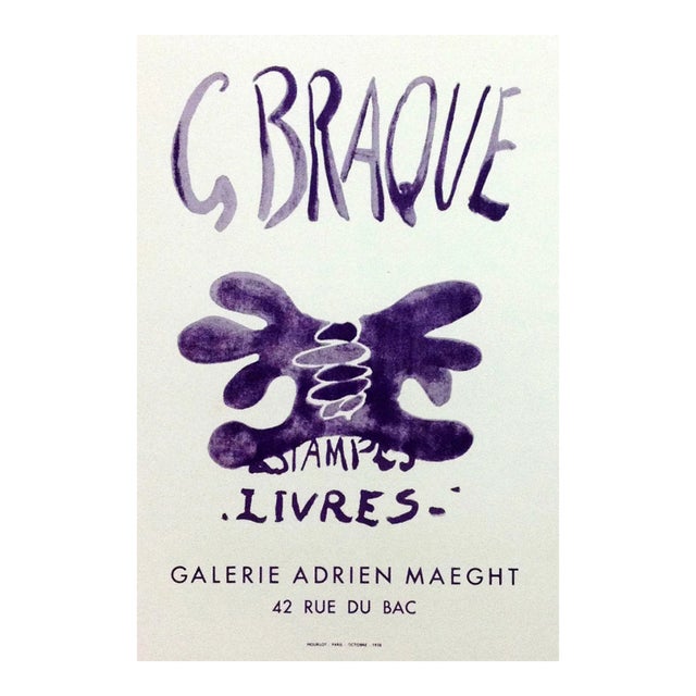 Braque Lithograph 12 Estampe Livres Art in Posters For Sale