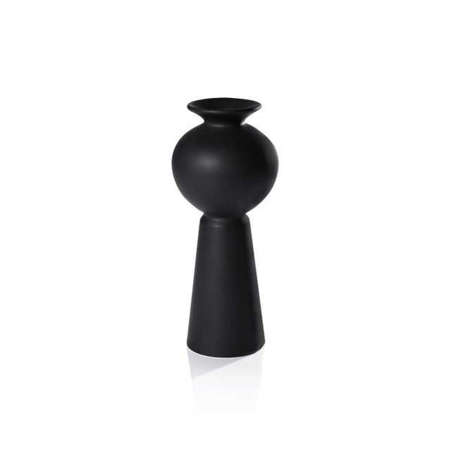 Kyoto Modern Stoneware Vase, Small For Sale - Image 4 of 4