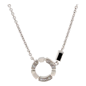 Canturi 18ct White Gold Regina Necklace 0.25ct 6.2g