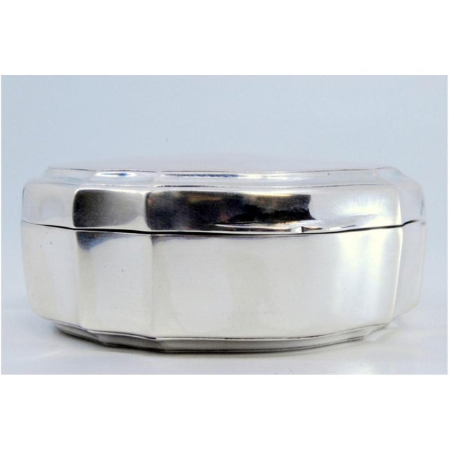 Plain Silver Rosary Box with Borders For Sale - Image 6 of 10