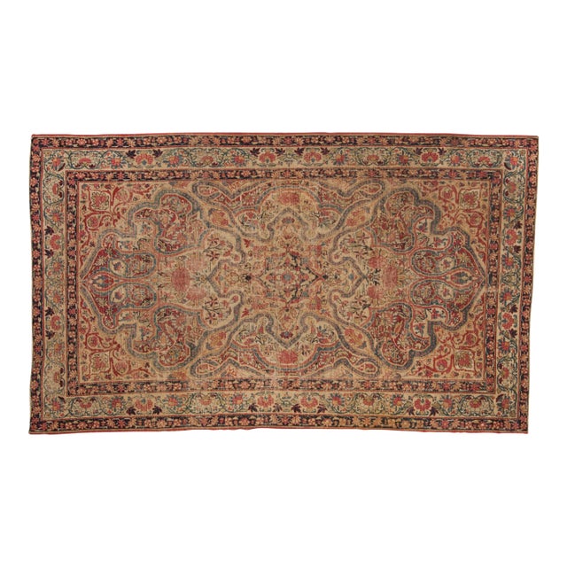 Antique Kerman Rug - 4'1" x 6'11" For Sale