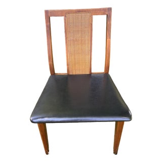 Danish Modern MCM Walnut Cane Back DIning Chair For Sale