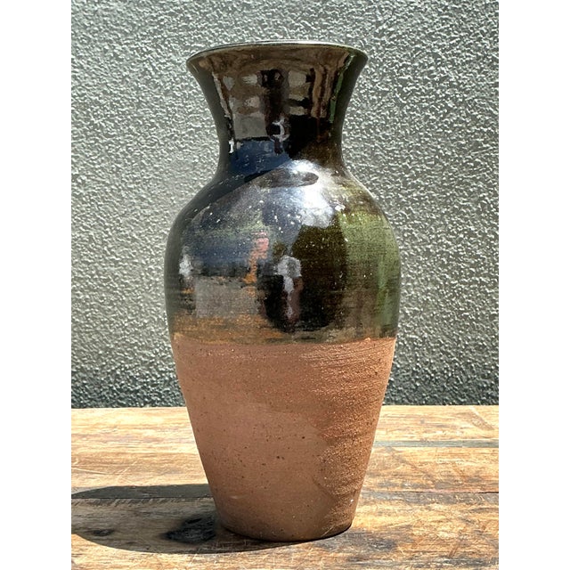 Vintage Original Studio Pottery Vase For Sale - Image 4 of 12