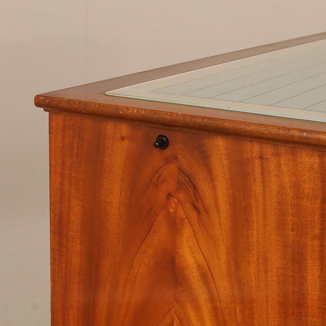 Brown Mid-Century Swedish Grace Bar Cabinet from Forenade Mobler, 1940s For Sale - Image 8 of 12