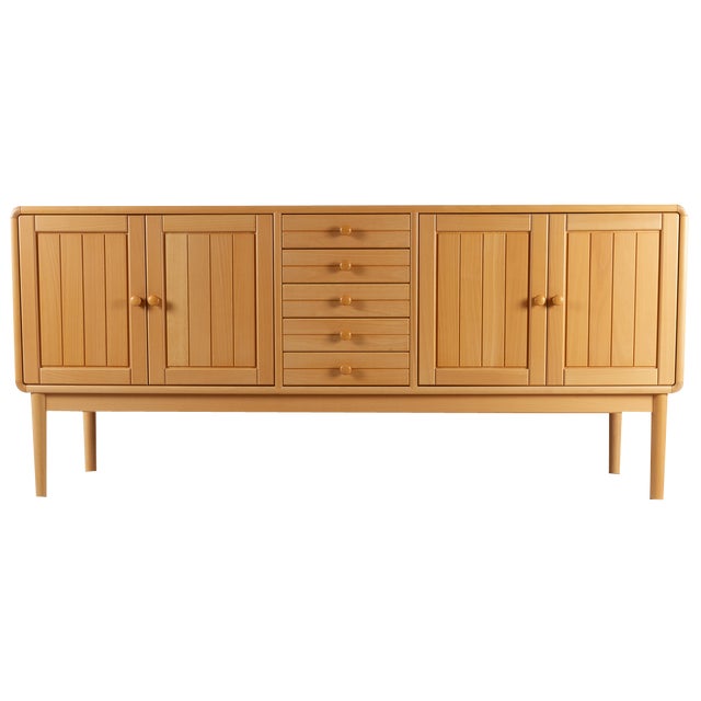 Vintage Danish Modern Beech Sideboard from Falsig Furniture Factory, 1980s For Sale