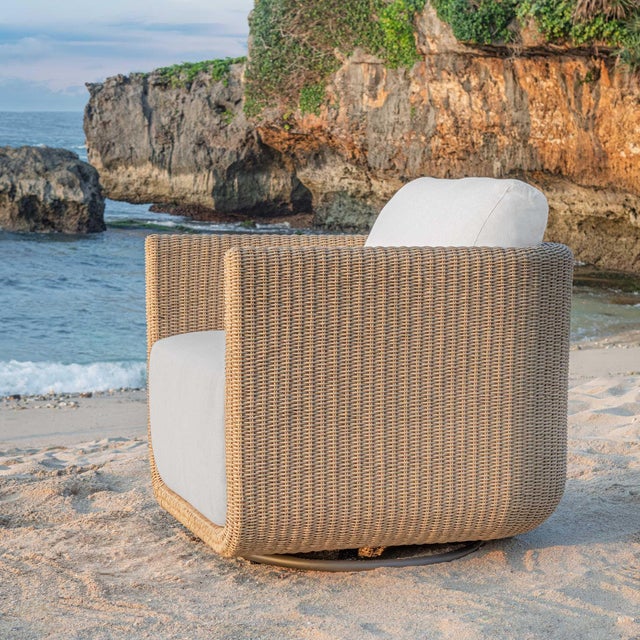 2020s Santorini Outdoor Swivel Lounge Chair For Sale - Image 5 of 11