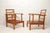 Wood Set of Morris Chairs with Adjustable Backs in Cherrywood, 1920s For Sale - Image 7 of 16