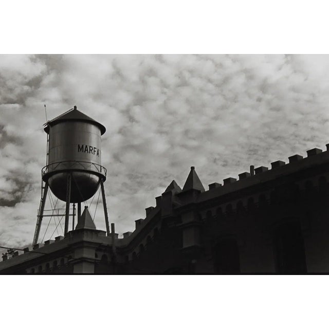 American 1990's Black & White Marfa Texas Watertower Photograph For Sale - Image 3 of 3