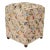 Shabby Chic Handmade Italian Velvet Upholstered Ottoman For Sale