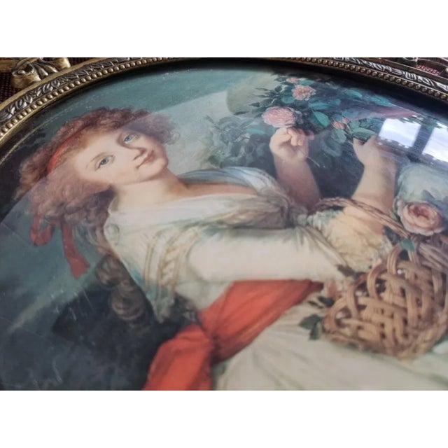 Convex Brass Frame, Picture, 1950s-1970s For Sale - Image 4 of 7