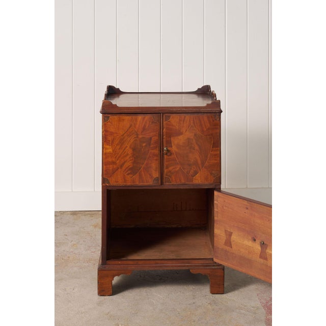Georgian Inlay Mahogany Night Cabinet With Tray Top (C. 1850) For Sale - Image 13 of 16