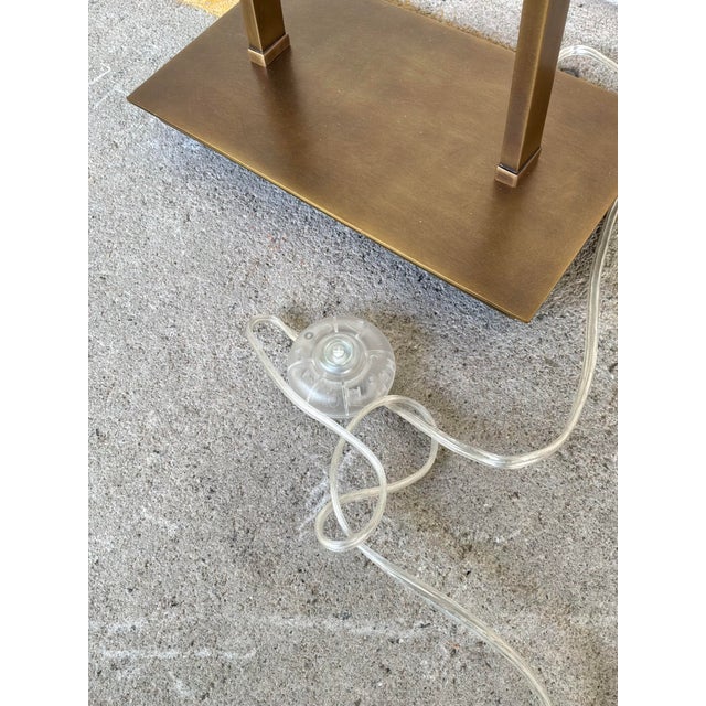 Brass Currey & Co Duet Floor Lamp For Sale - Image 8 of 8