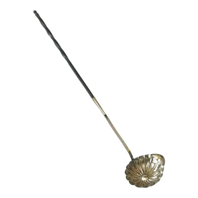 Antique French Silver Toddy Ladle 18th Century Hallmark 950 Pure Sterling For Sale