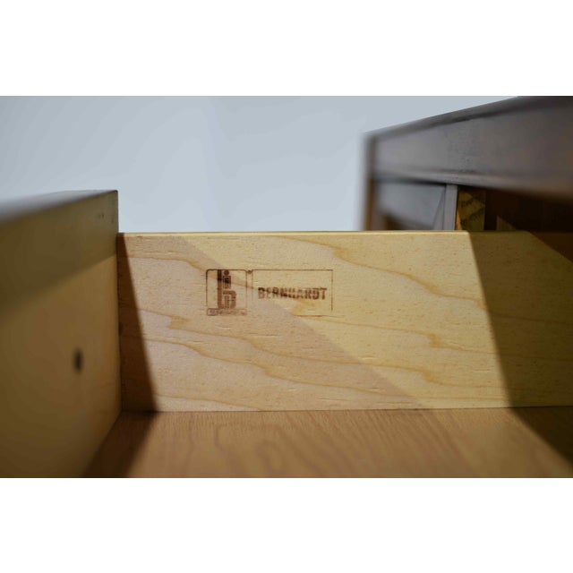 1970s Chin Hua Burl Front Buffet Sideboard by Bernhardt For Sale - Image 14 of 15