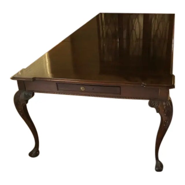 Victorian Henredon Mahogany Dining Table For Sale - Image 3 of 4