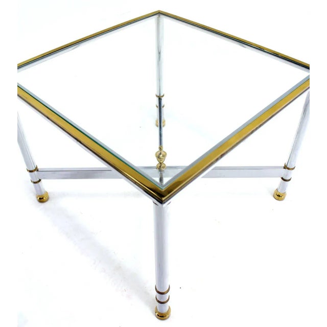 Mid-Century Modern X-Base Side Tables - a Pair For Sale - Image 4 of 9