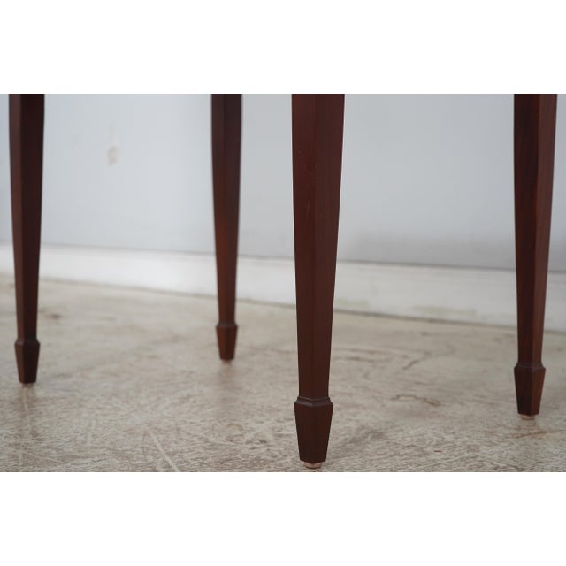 Hekman Flame Mahogany Occasional Tea Table For Sale - Image 11 of 17