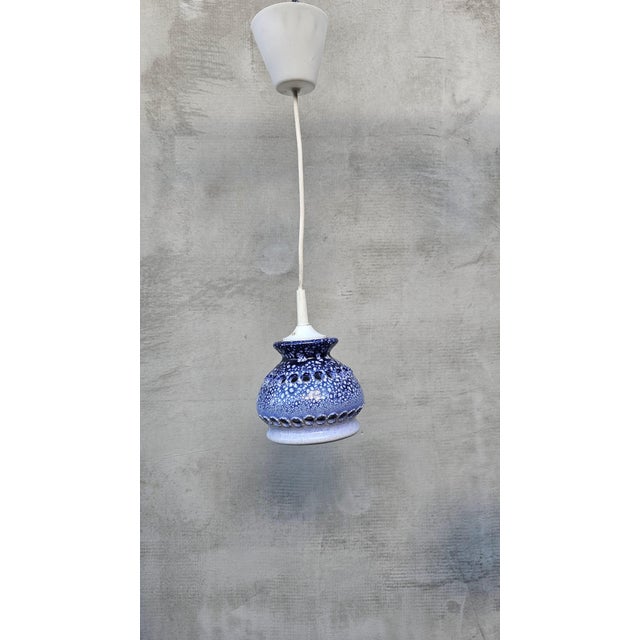 Vintage Ceramic Chandelier by Jette Helleroe for Axella, 1970s For Sale - Image 6 of 13
