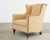 Wood Pair of Henredon Butter Upholstered Wingback Club Chairs For Sale - Image 7 of 18