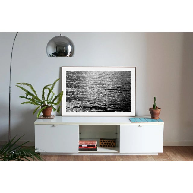 Black "Abstract Rippes Under Moonlight" Contemporary Seascape Giclée Print by Kind of Cyan For Sale - Image 8 of 9