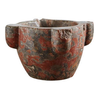 Red Marble Mortar, France 1900s For Sale