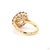 Early 21st Century 5.28 Carat Old European Cut Diamond Ruby Gold Ring, Size 6.5 For Sale - Image 5 of 9
