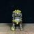 This is a matching pair of vintage gilt bronze guardian lions, also known as Foo Dogs. Each lion is finely cast with...