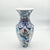 Handmade Ceramic Faceted Vase (25cm) – Red Tulips & Blue Rumi Arches – Hexagonal Form For Sale - Image 6 of 7