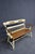 American Hitchcock Style Painted Maple Bench With Floral Decoration For Sale - Image 3 of 11