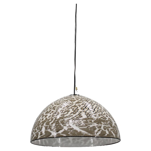 Italian Glass Pendant Light, 1970s For Sale