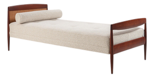 Scandinavian Daybed in Teak and Cane, Denmark, 1960