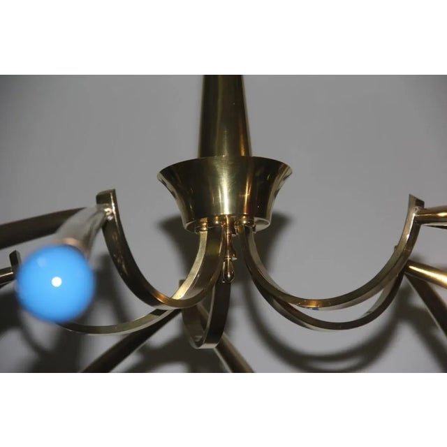 Chandelier by Oscar Torlasco for Lumi Milano, 1950s For Sale - Image 13 of 16