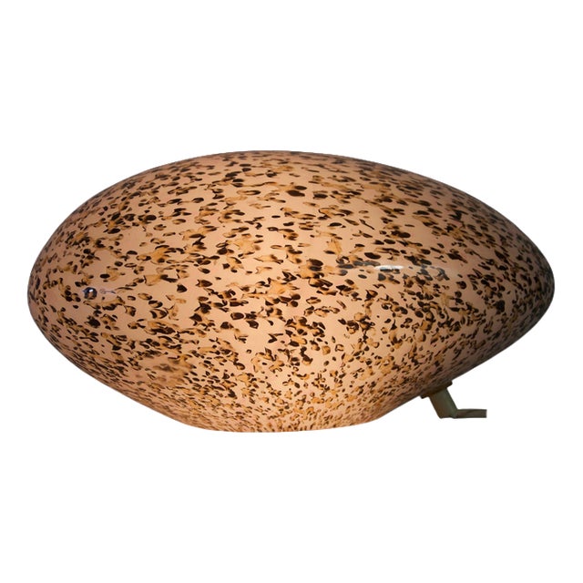 Stone Shaped Glass Table Lamp, Germany, 1970s For Sale