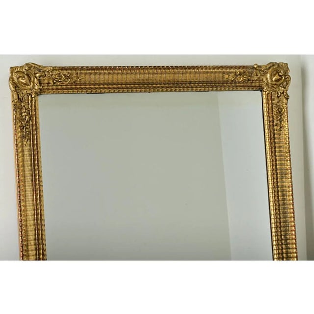 Early 19th Century French 19th Century Louis XVI Gold Gilt Mirror For Sale - Image 5 of 10
