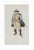 1932 Pilgrim or a 16th century Englishman painting on a note card by Boston area artist Eunice Starkie. Signed and dated....