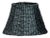 12" Empire Lampshade in Black Seagrass For Sale