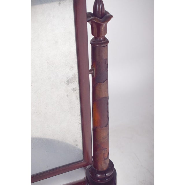 English Dressing Table Mirror with Turnings For Sale - Image 10 of 12