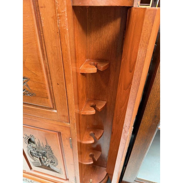 Oriental Hardwood Cocktail Cabinet, 1960s For Sale - Image 6 of 15