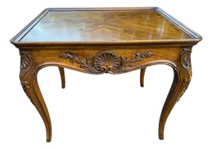 Henredon Country French Square Walnut Side Accent Table 3201-42