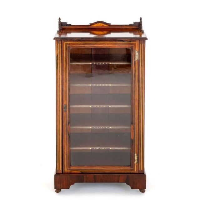 Victorian Music Cabinet in Rosewood, 1880 For Sale - Image 10 of 15
