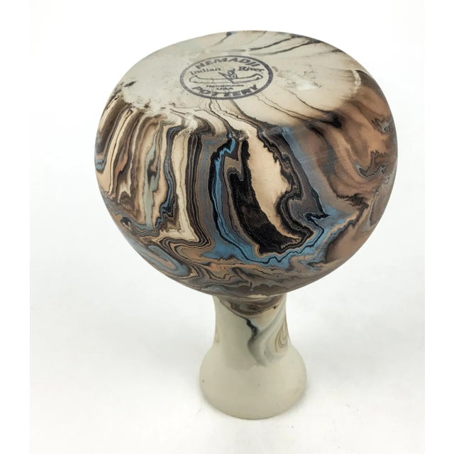 Ceramic Vintage Nemadji Pottery Vase For Sale - Image 7 of 10