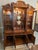 1960s Vintage Thomasville Spanish Revival Walnut Breakfront Lighted China Cabinet - 2 Pieces For Sale - Image 4 of 11